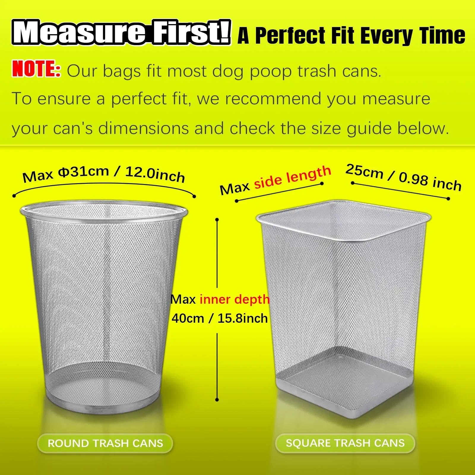 Meegood étiquette montrant capacité 20 L, correspond aux poubelles standards