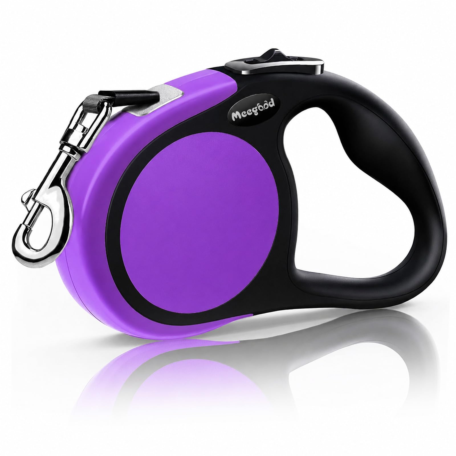Meegood boîtier violet montrant solidité et design ergonomique pour promenades sécurisées