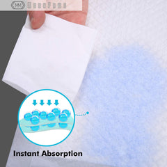 MEEXPAWS gros plan sur surface absorbante garantissant absorption immédiate