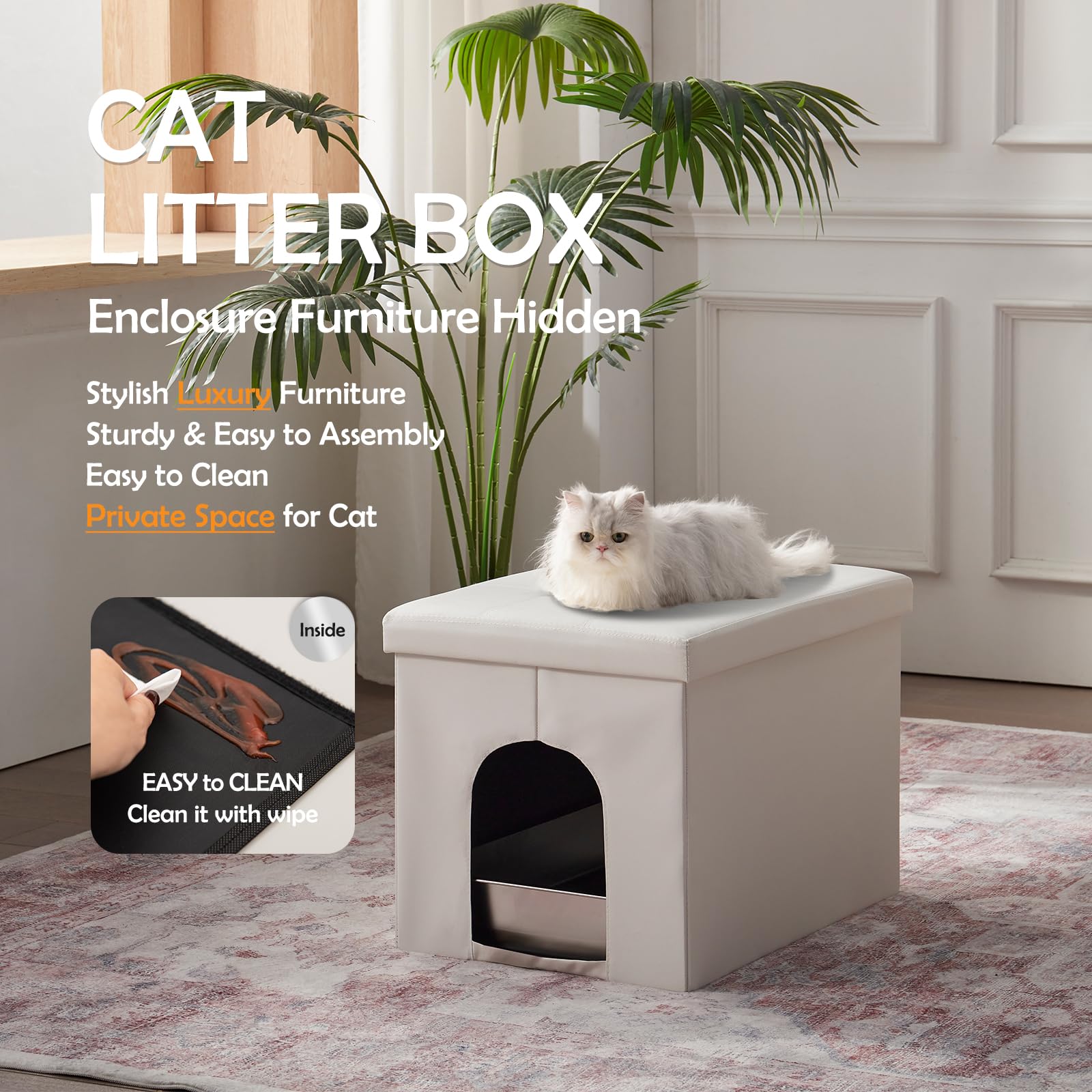 MEEXPAWS porte d'entrée démontrant accès adapté pour chat et confort