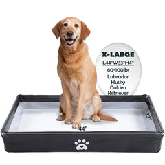 MEEXPAWS vue frontale du porte-tapis, protège le sol efficacement