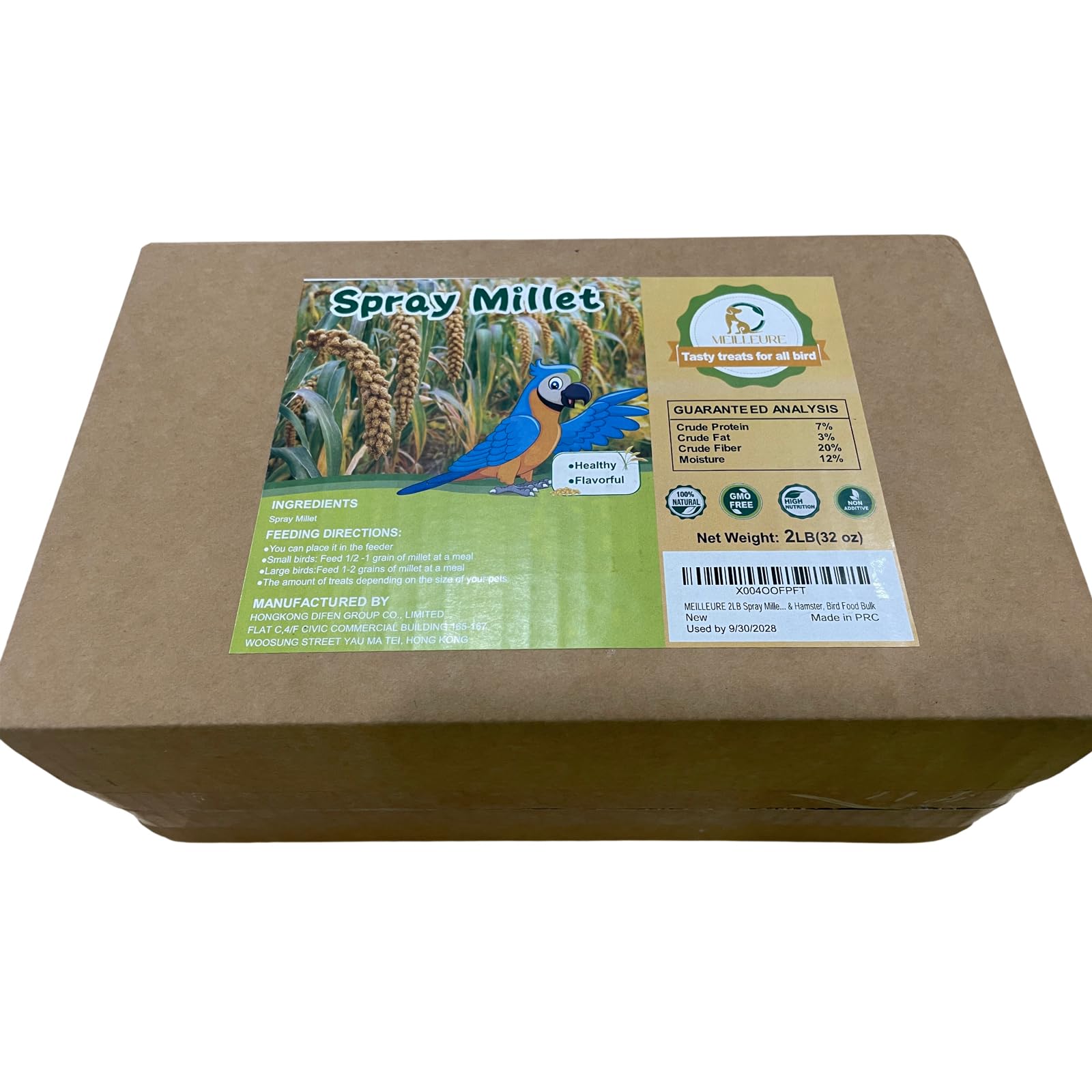 MEILLEURE texture des grains et coques, favorise la digestion