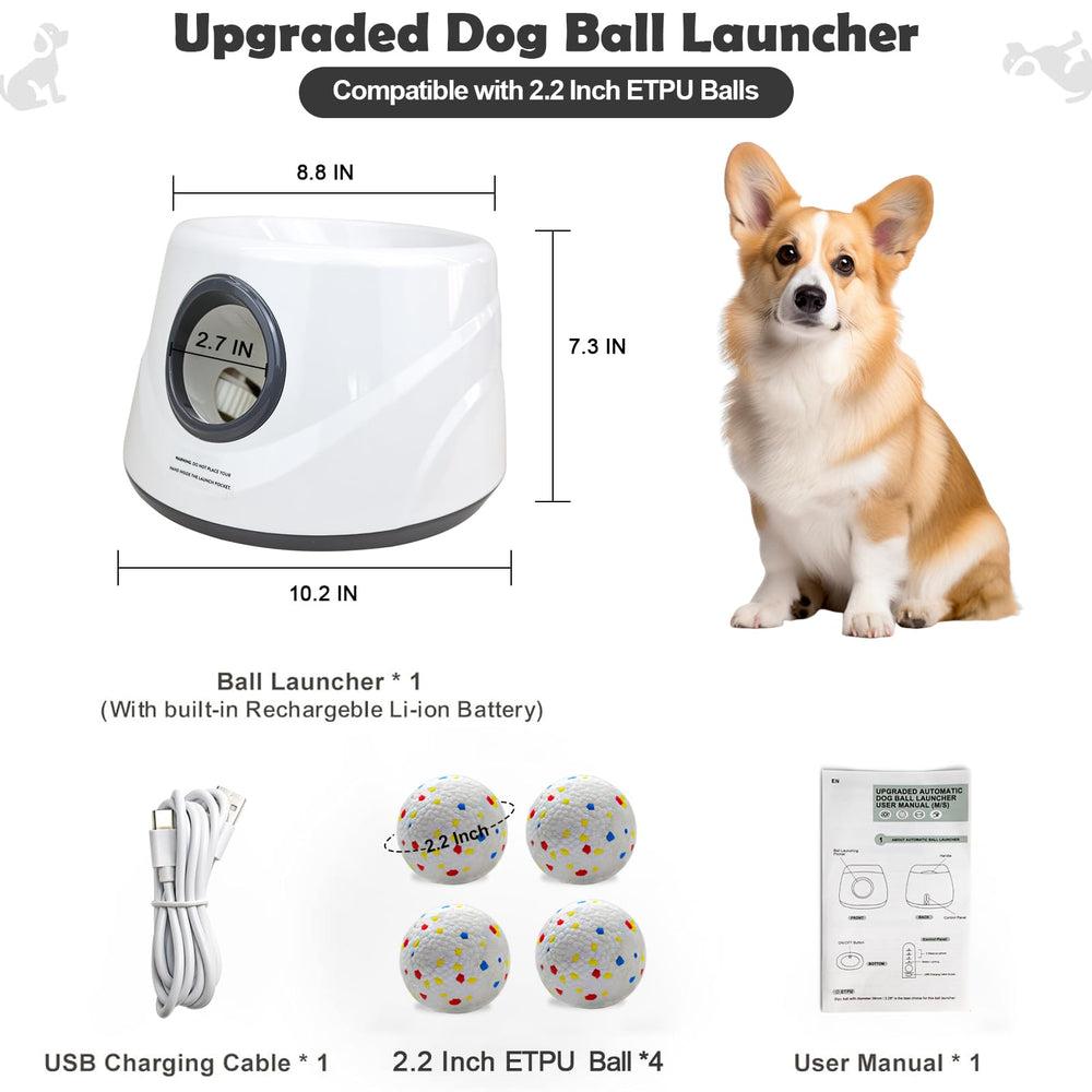 MEKAPLE lanceur en usage avec chien rapportant balle pour exercice sûr