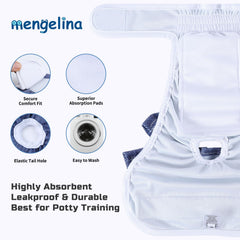 Mengelina couche portée par une chienne en promenade, protection fiable
