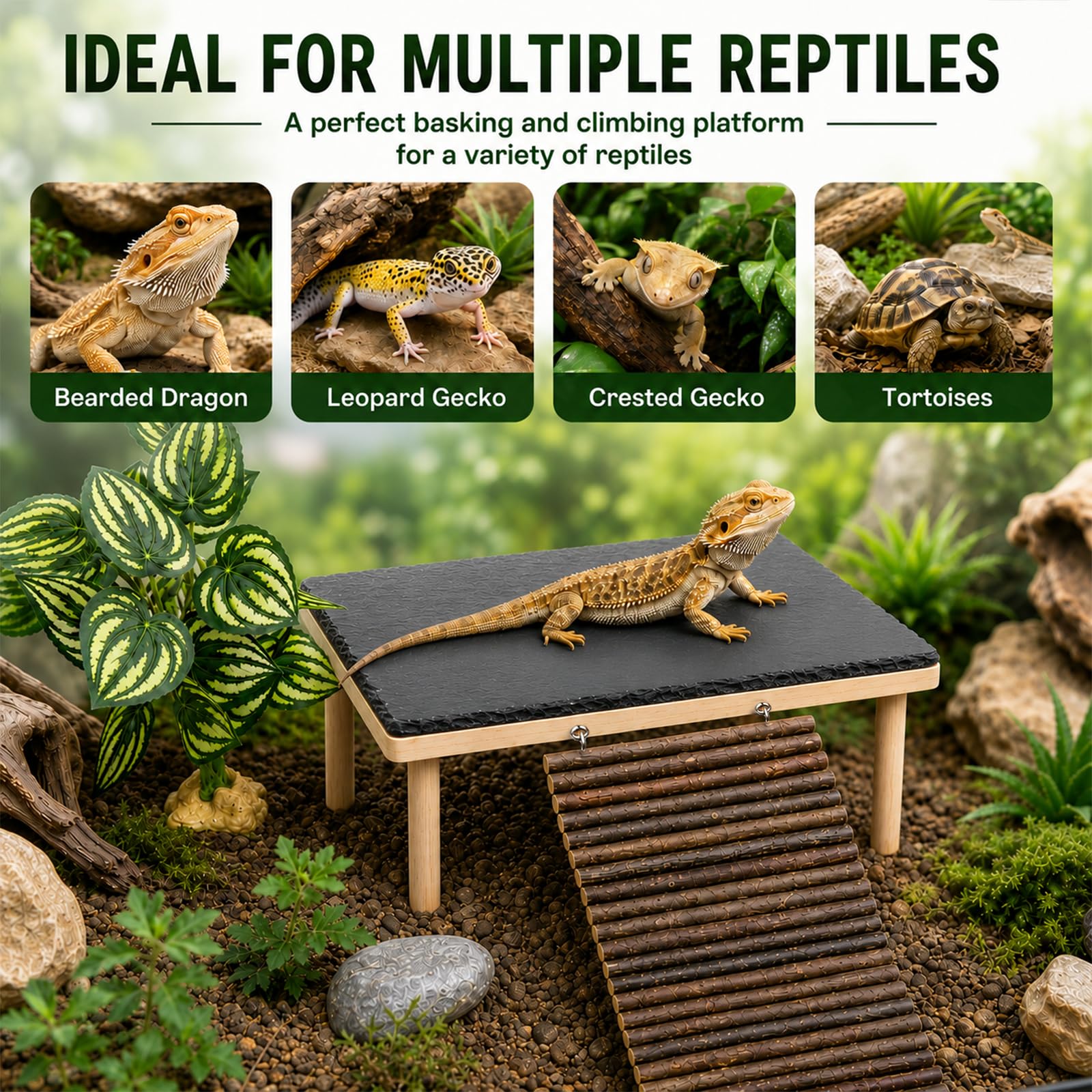 MENGXIAOXI comparaison échelle montrant dimensions adaptées aux petits reptiles