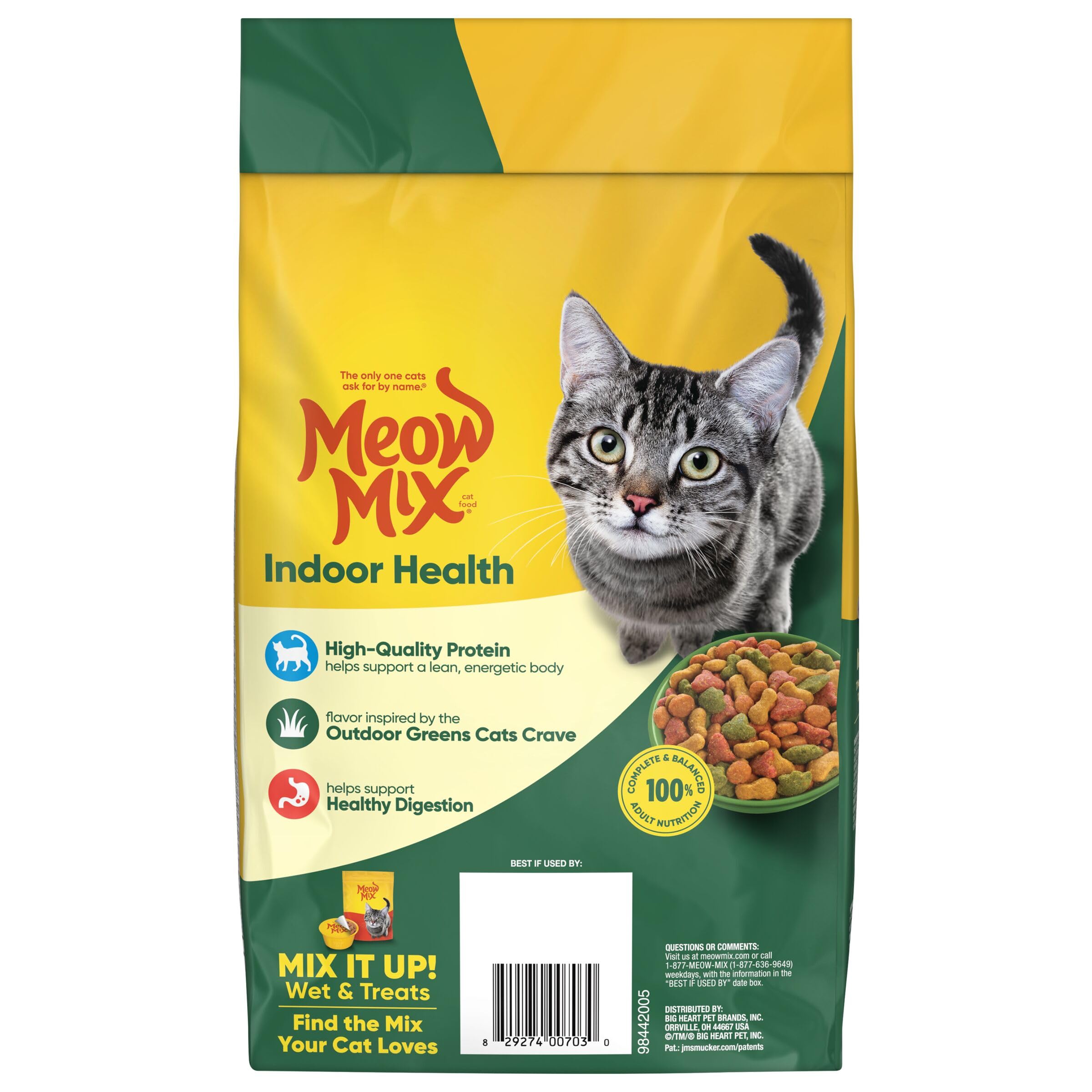 Meow Mix comparaison taille croquette pour choix selon préférence du chat