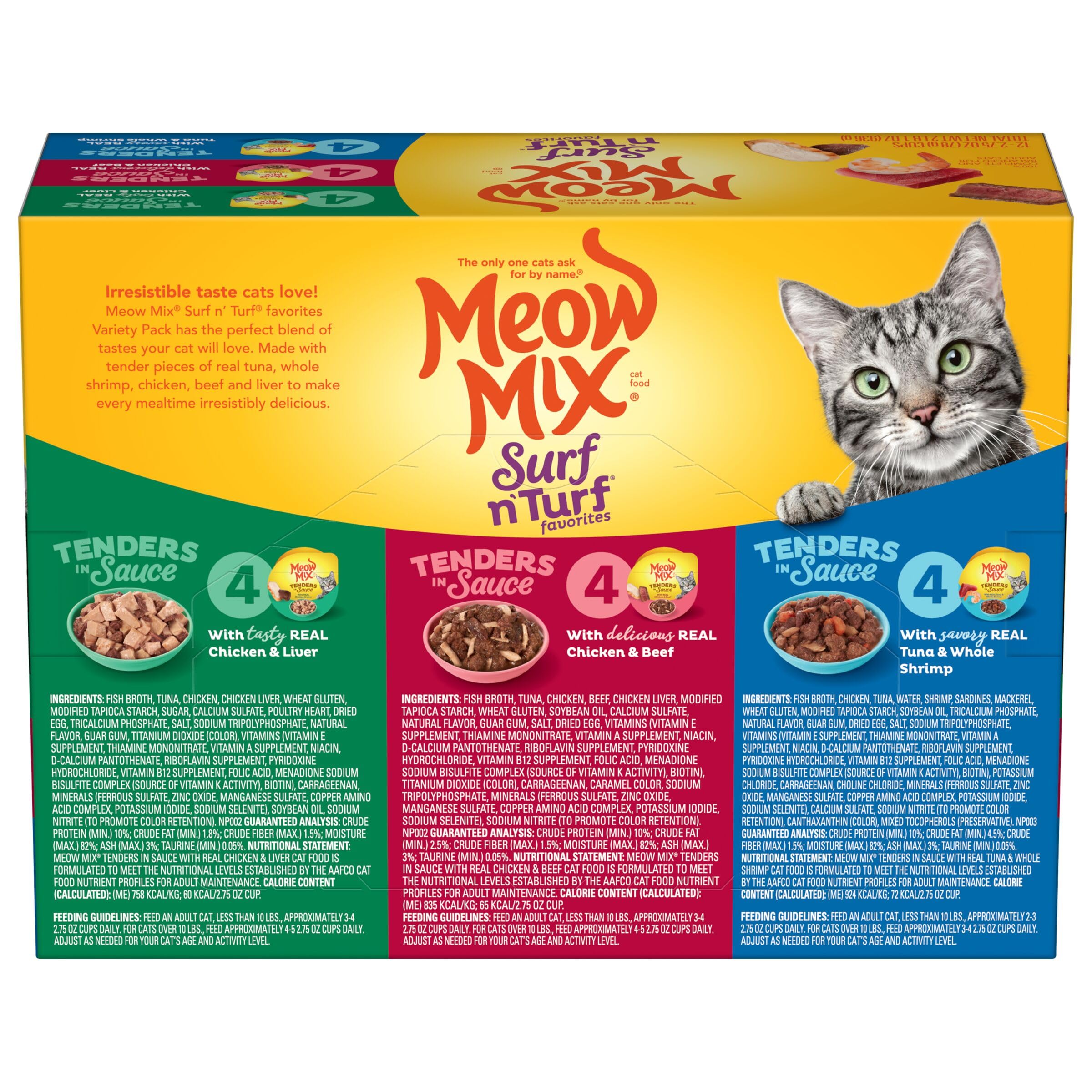 Meow Mix coupelle ouverte servie dans une gamelle pour repas facile