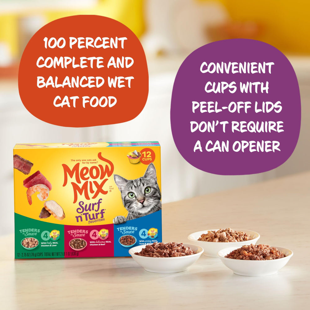 Meow Mix portion poulet et foie, mélange protéiné et savoureux