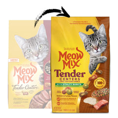 Meow Mix gros plan du cœur tendre pour attirance gustative