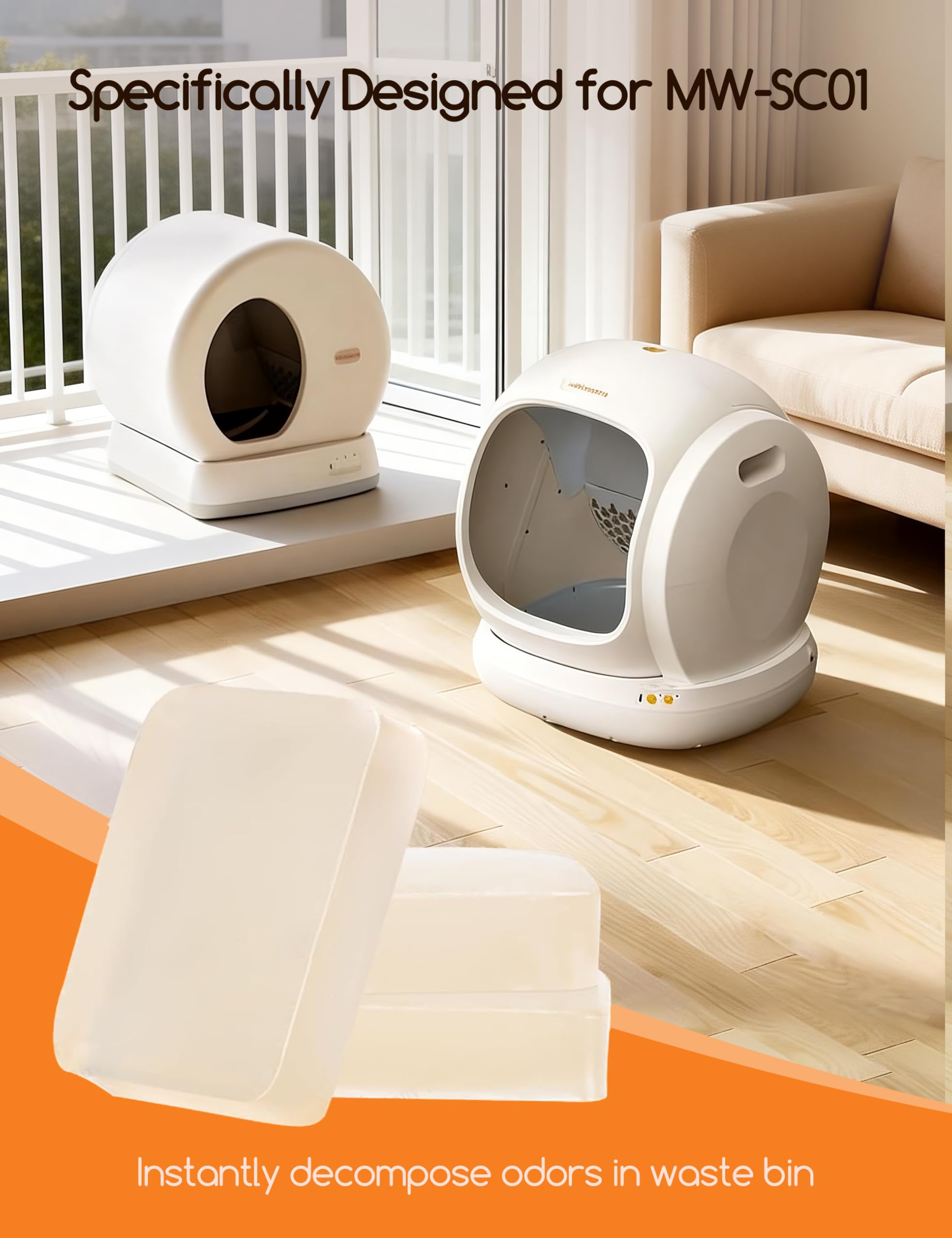 Meowant produit dans un salon propre montrant fraîcheur et discrétion