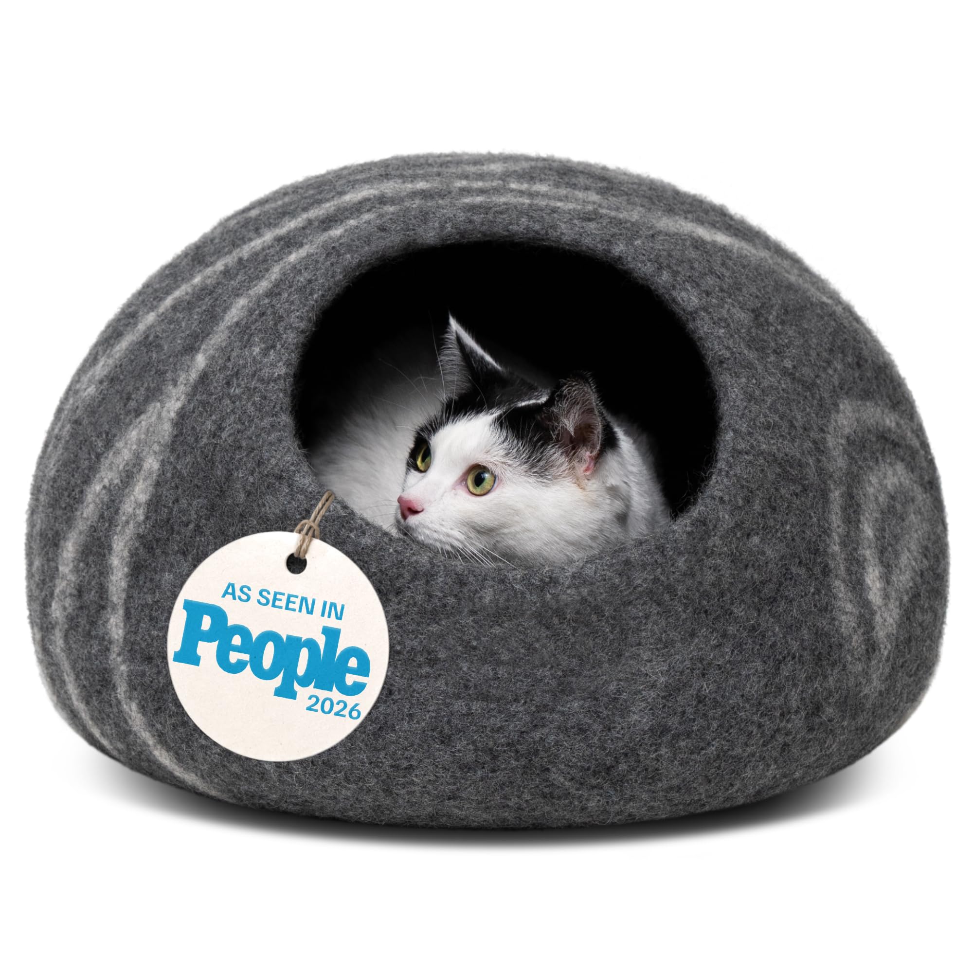 MEOWFIA vue avant de la cat cave montrant l'entrée sécurisante