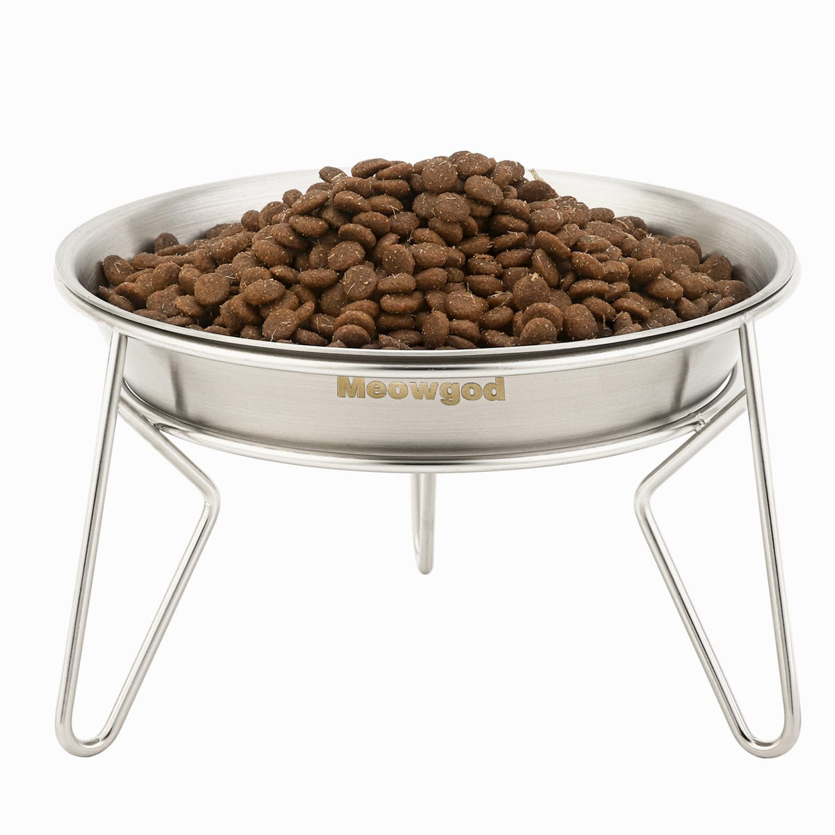 Meowgod gamelle face avant inox montrant design stable et propre