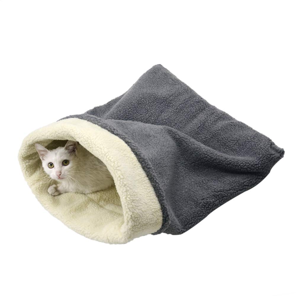 Meowgod sac de couchage face avant montrant l’entrée et confort visible
