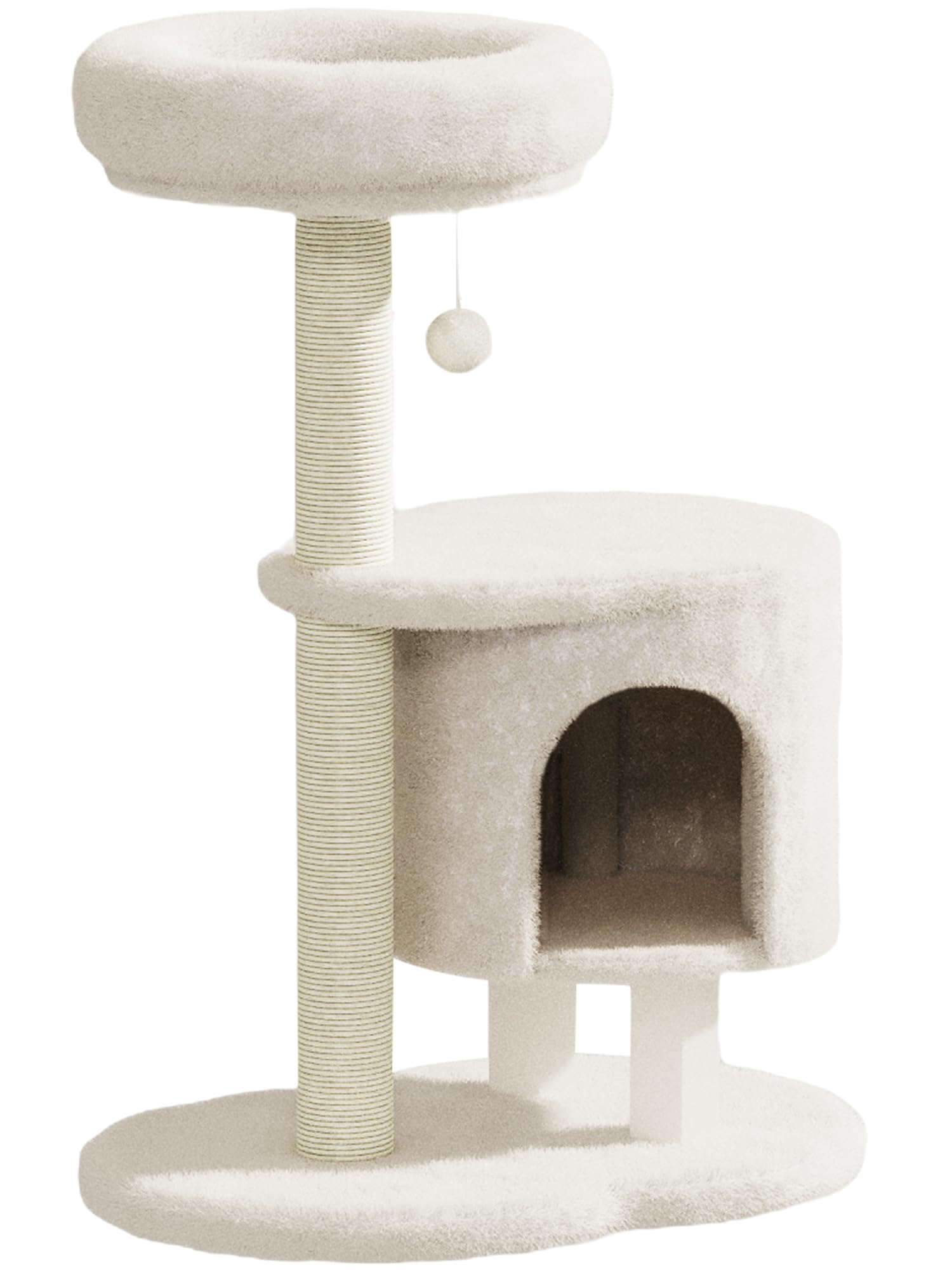 MeowHomm arbre à chat entier affichant stabilité et design compact