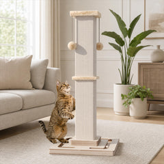 MeowHomm gros plan sisal naturel offrant une surface résistante au grattage