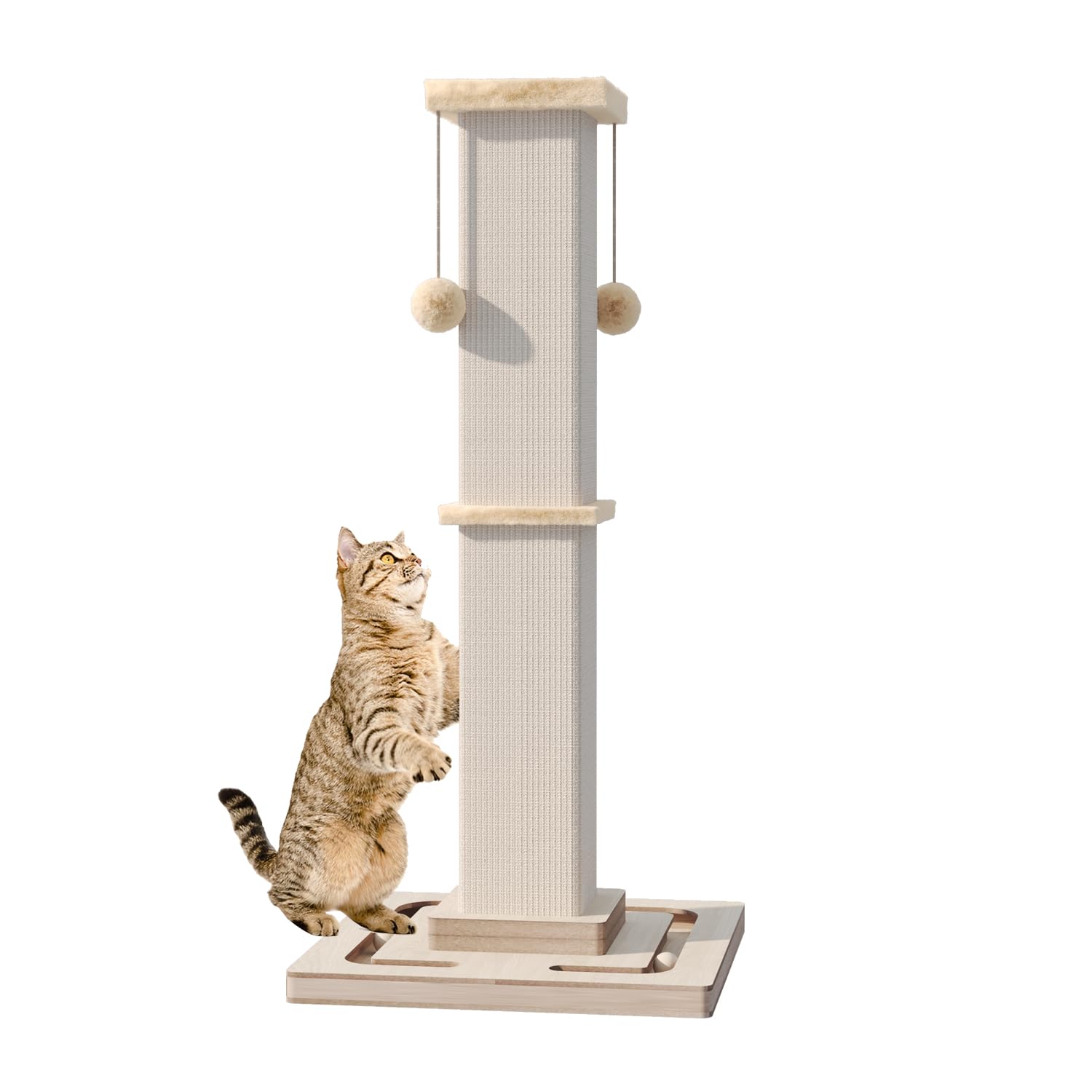 MeowHomm griffoir face avant montrant stabilité et design attrayant