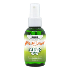 Meowijuana flacon avant montrant l'étiquette claire et l'usage pratique