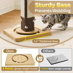 Meowker gros plan sur sisal renforcé, surface résistante et agréable pour les pattes