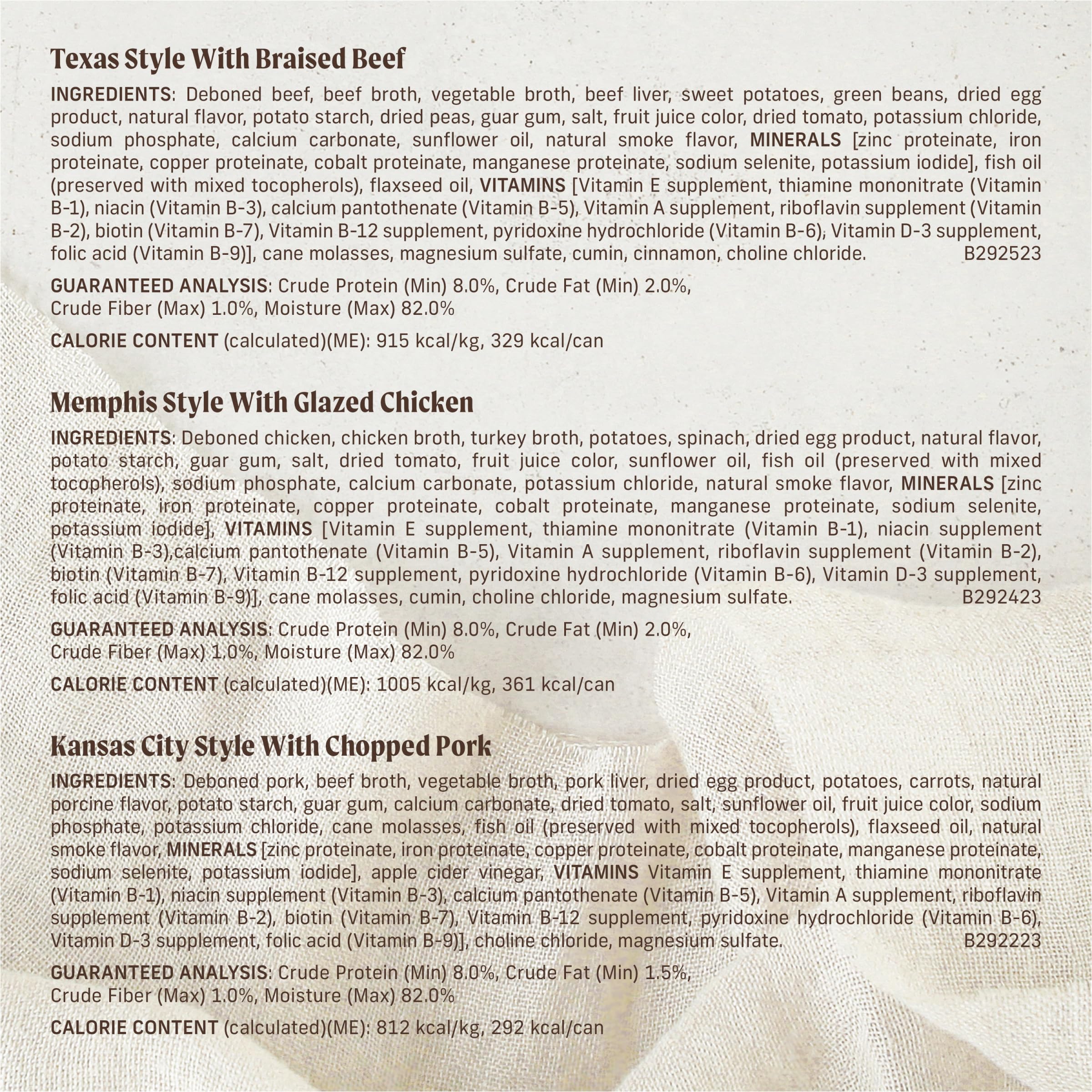 Merrick Texas Style bœuf braisé, bénéfice : saveur riche pour chien