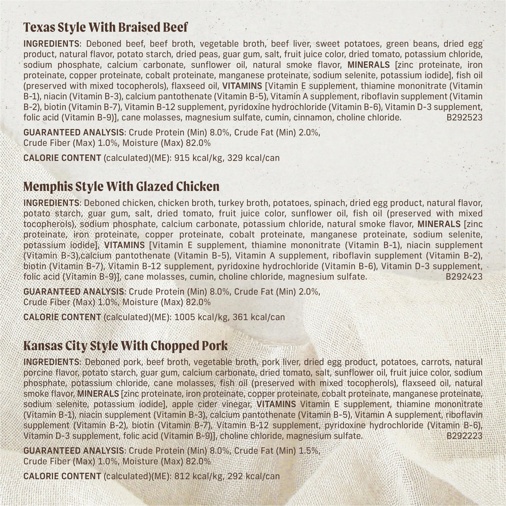 Merrick Texas Style bœuf braisé, bénéfice : saveur riche pour chien