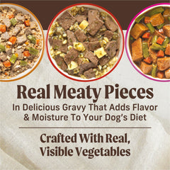 Merrick boîte ouverte révélant sauce onctueuse, hydrate le chien
