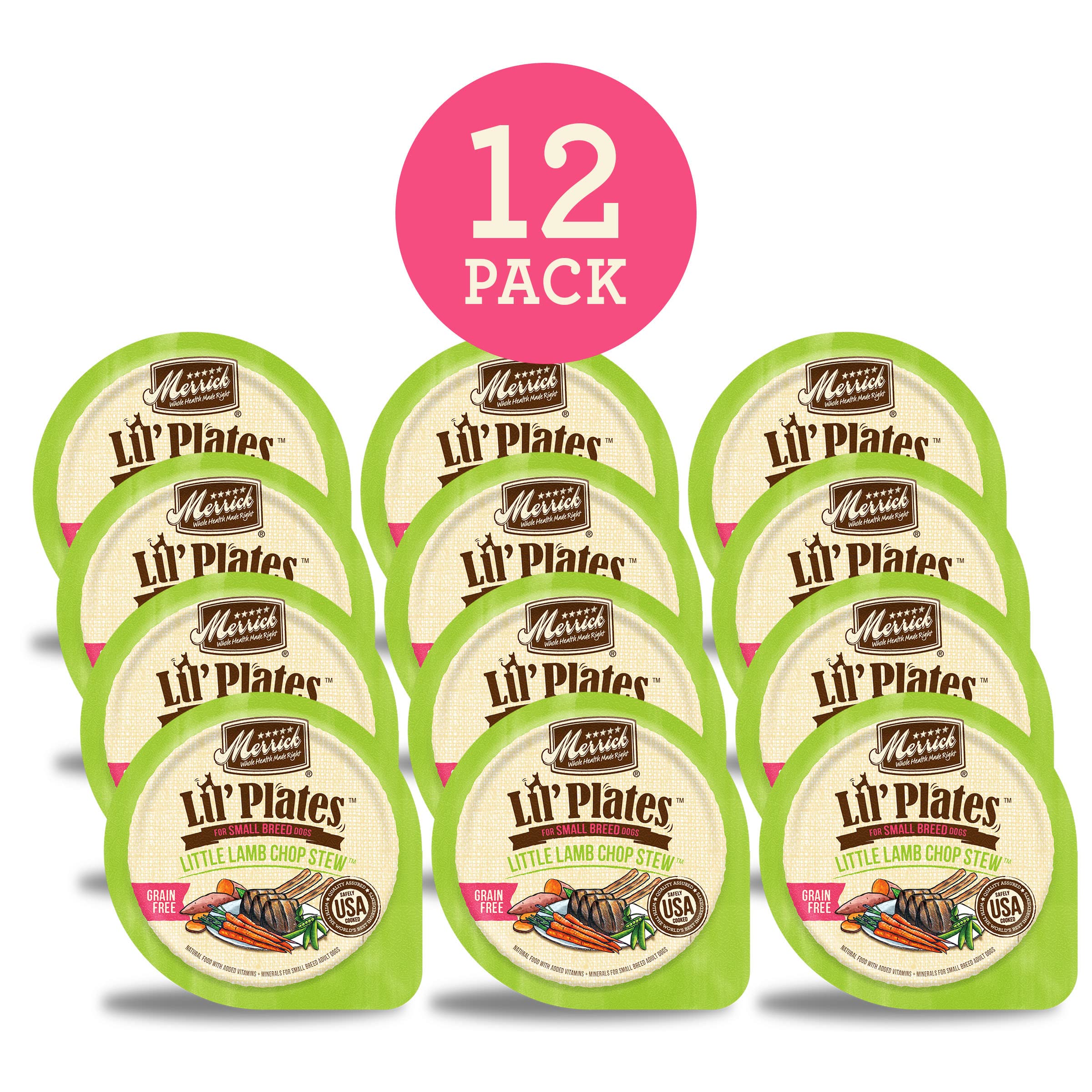 Merrick cuillerée proche illustrant consistance facile à manger pour petits chiens