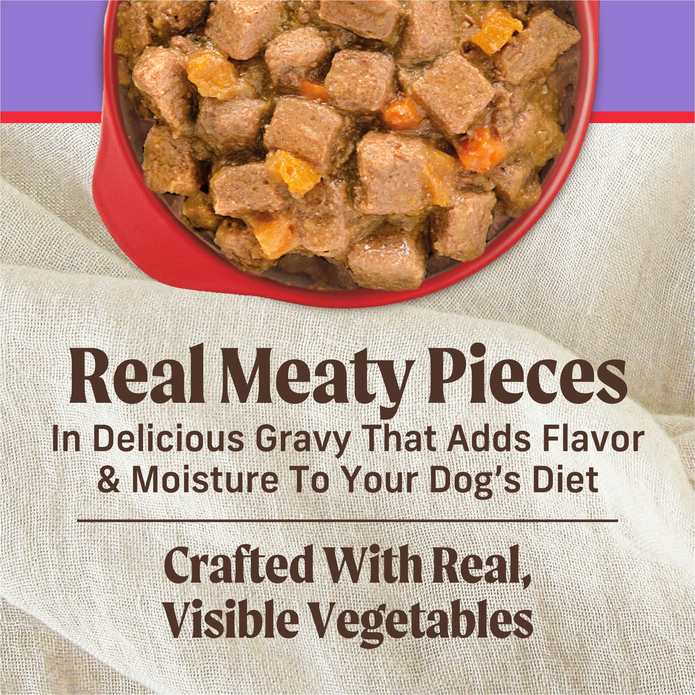 Merrick gros plan texture viande pour une mastication facile