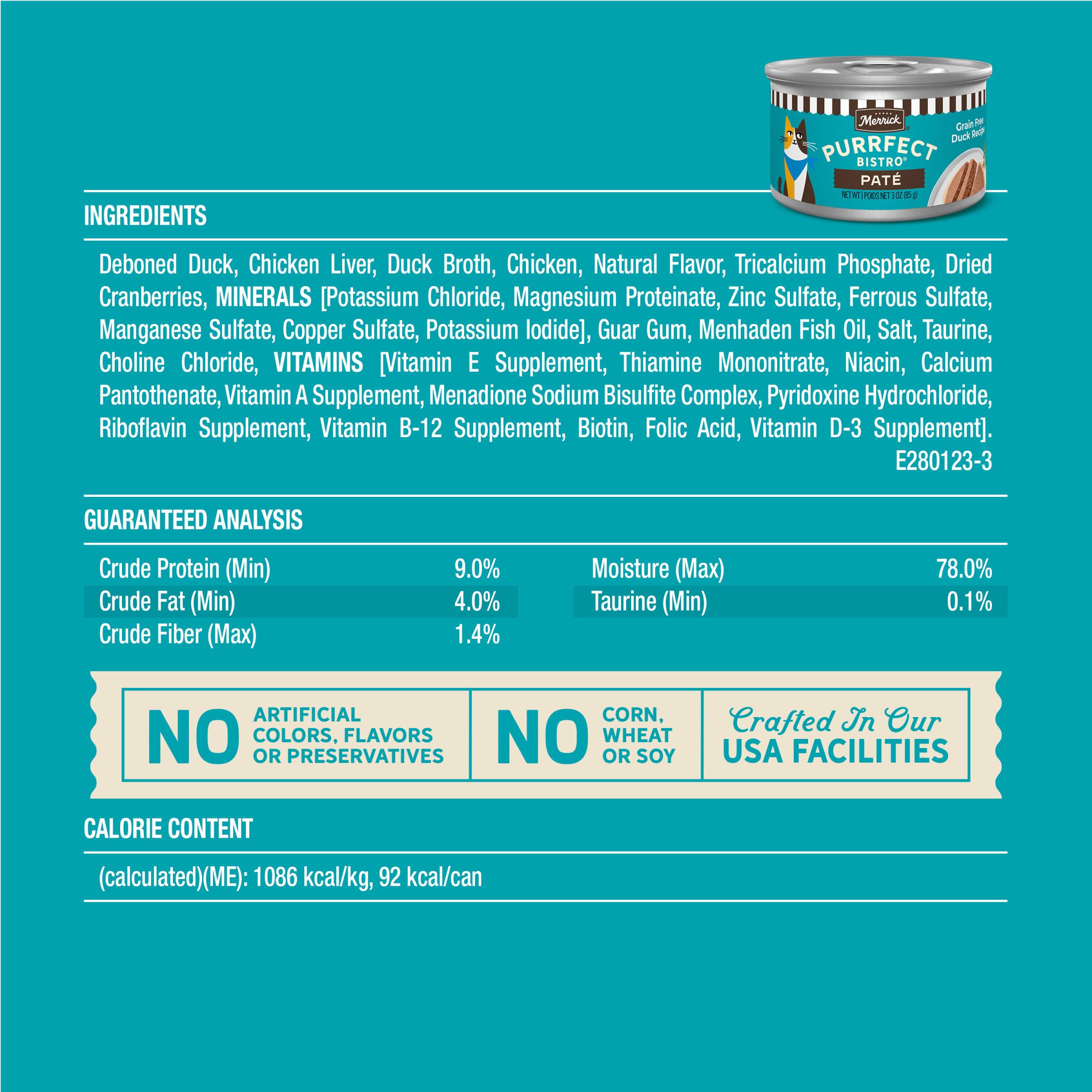 Merrick boîte à côté d’une tasse pour comparaison d’échelle et portion facile