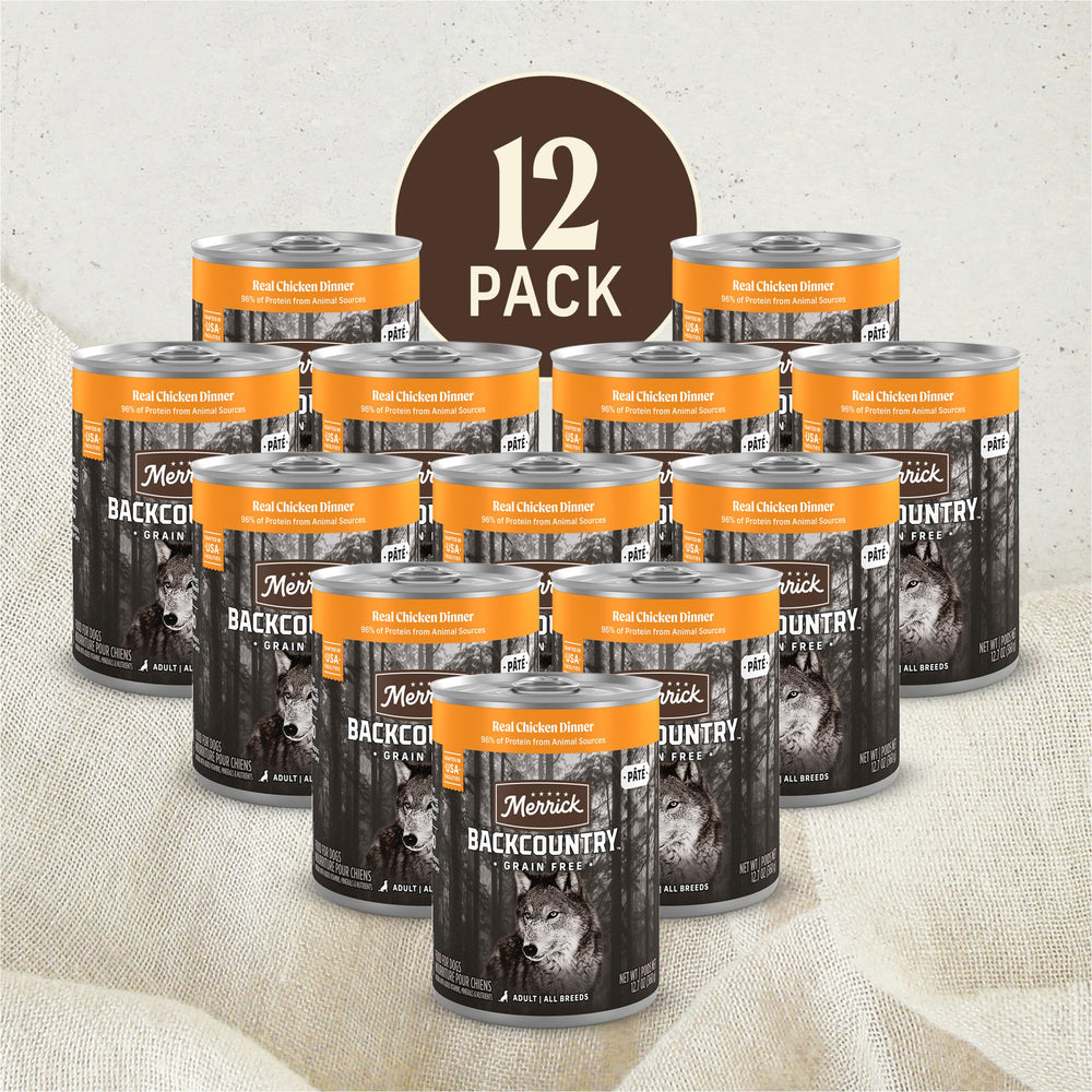 Merrick tranche de pâtée dans une assiette illustrant portion idéale