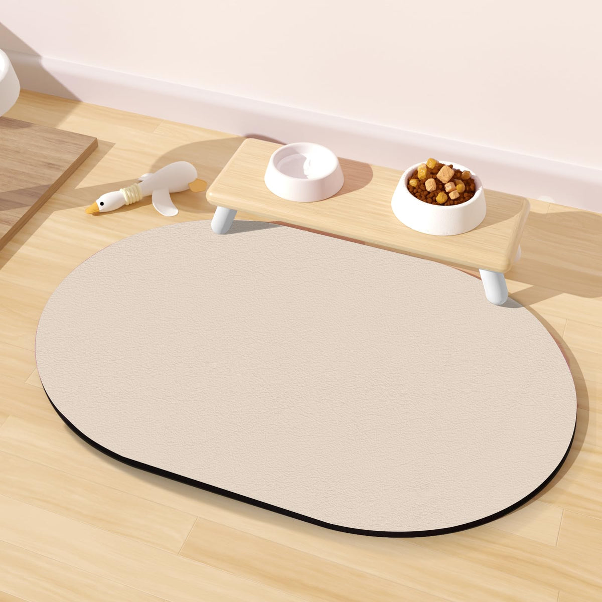 METEOROCK tapis face avant beige protégeant le sol