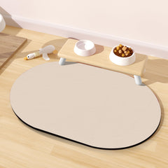METEOROCK tapis face avant beige protégeant le sol
