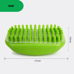 Metopets brosse curry détail de la poignée antidérapante pour meilleure prise