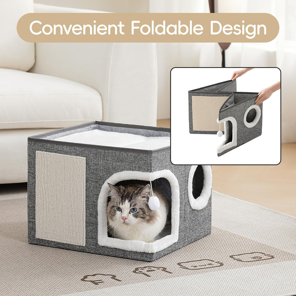 MewCharm chat utilisant le lit pour repos et jeu