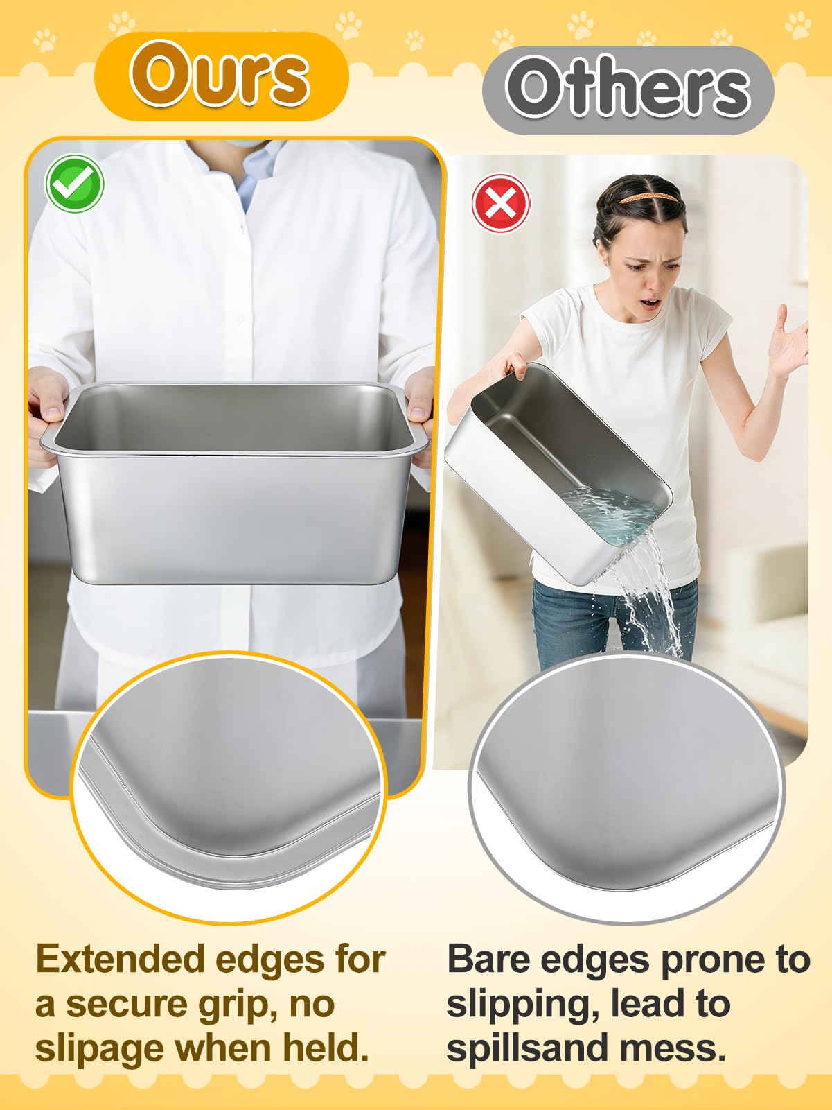MEWTOGO gros plan de la surface polie pour un nettoyage facile et hygiénique