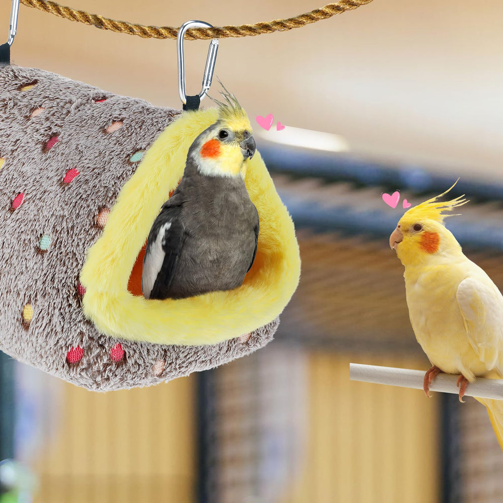 MEWTOGO nid accroché dans une cage décorative pour habitat chaleureux
