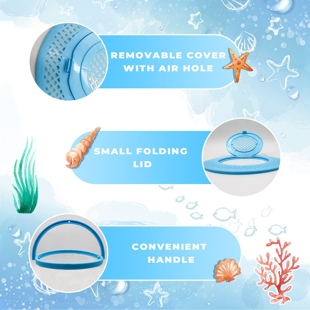 MHLLGN aquarium pliable utilisé à la plage pour observation rapide d'animaux