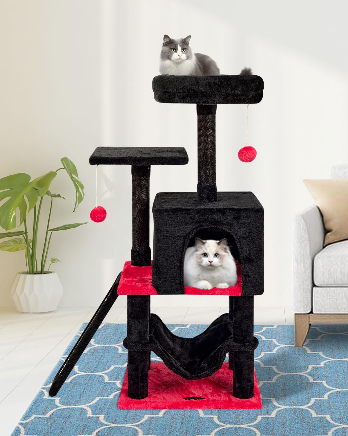 MIAO PAW hamac en fausse fourrure gros plan, confort pour siestes
