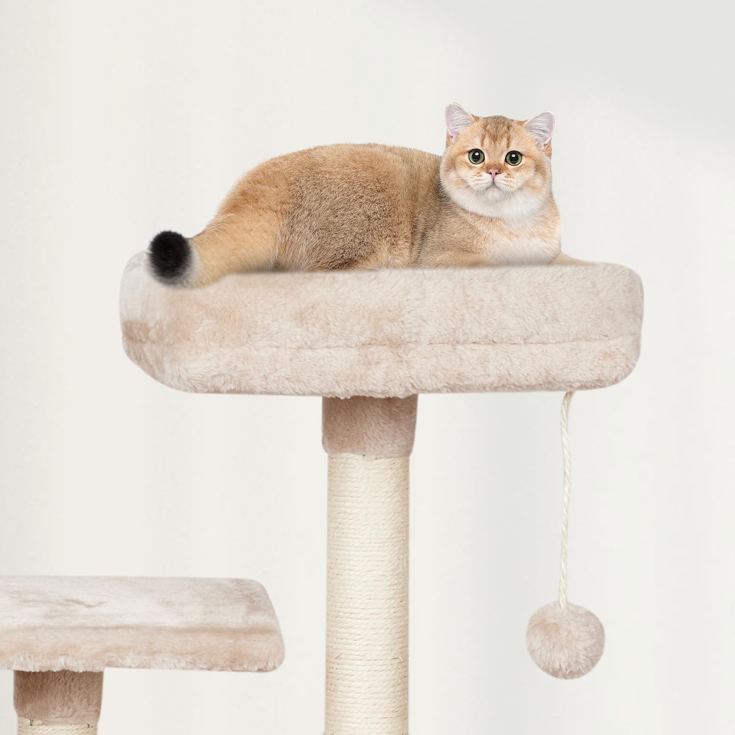 MIAO PAW texture de la fausse fourrure sur plateforme, confort chaud et moelleux