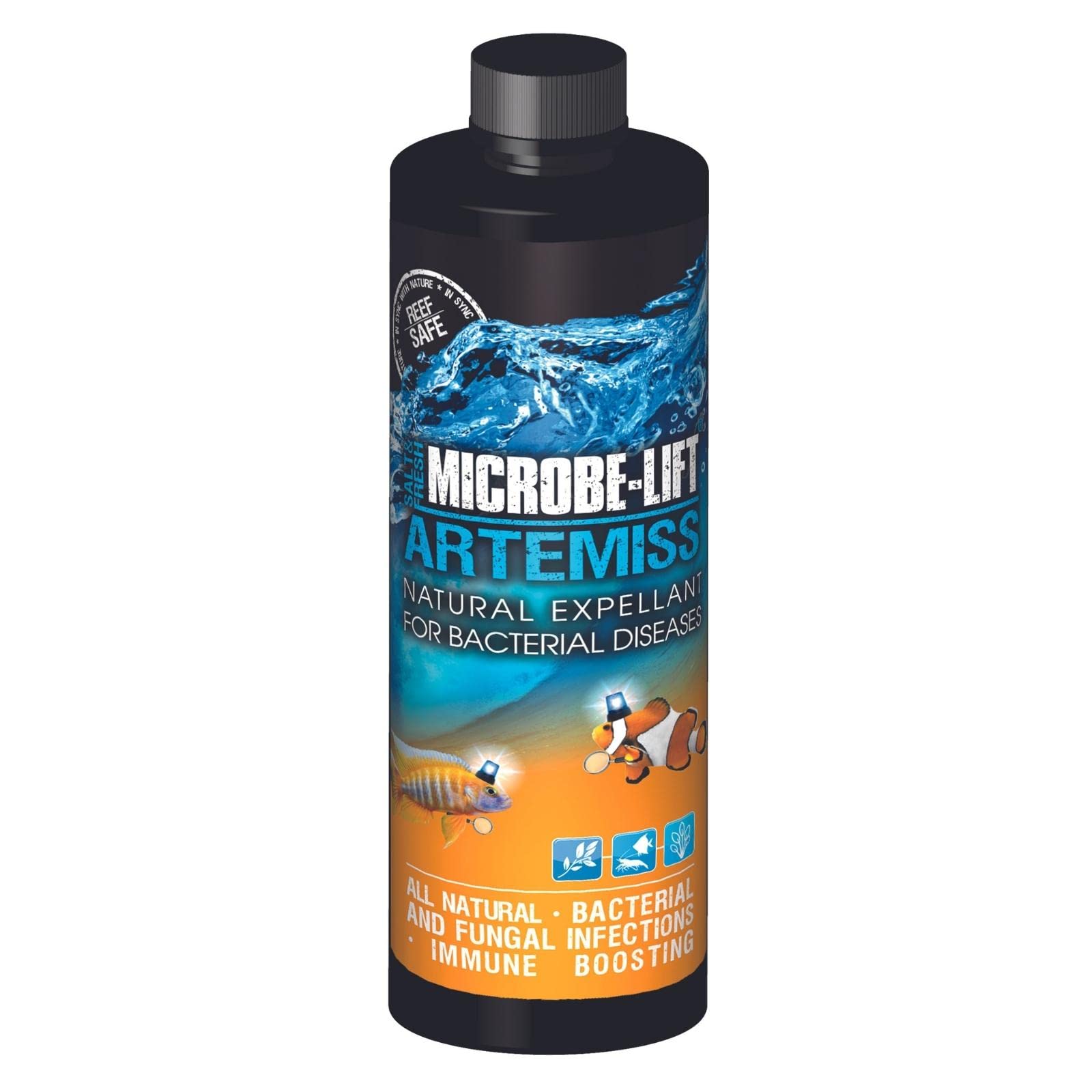 Microbe-Lift Artemiss emballage avant montrant le flacon et bénéfice soutien immunitaire
