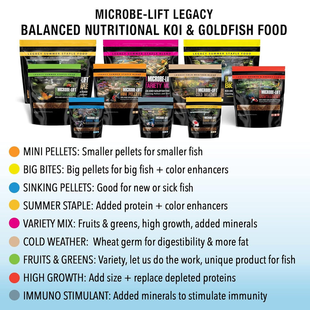 MICROBE-LIFT bassin avec poissons nourris pour un jardin d'eau sain