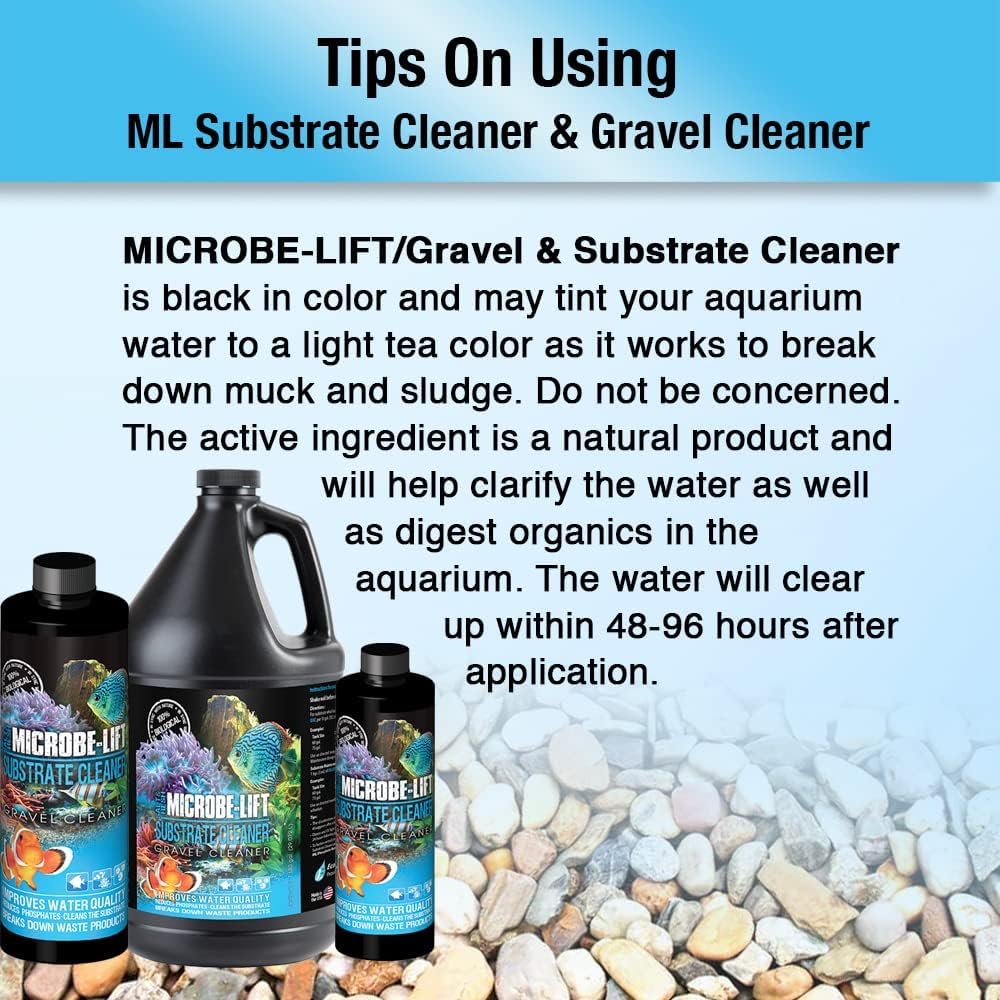MICROBE-LIFT bouteille 8 oz à l’échelle montrant quantité pratique pour entretien