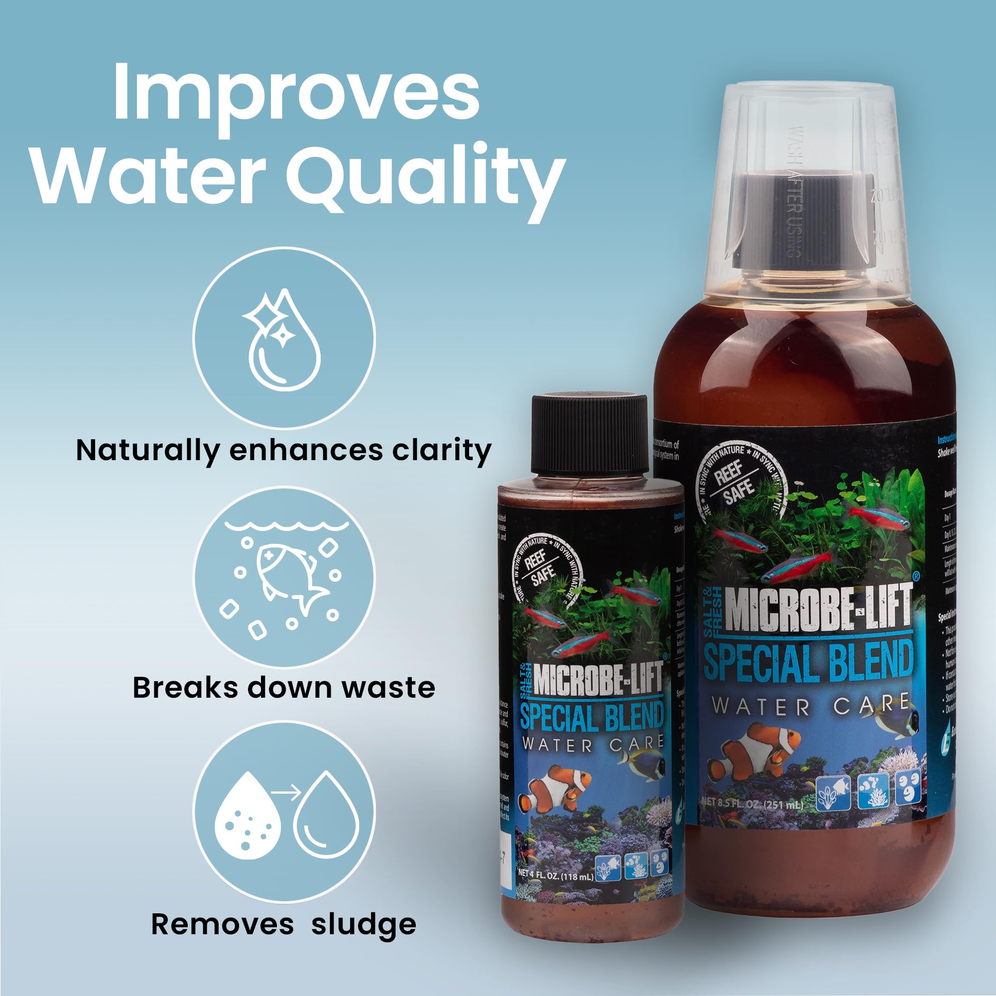 MICROBE-LIFT flacon ouvert versant goutte pour dosage précis