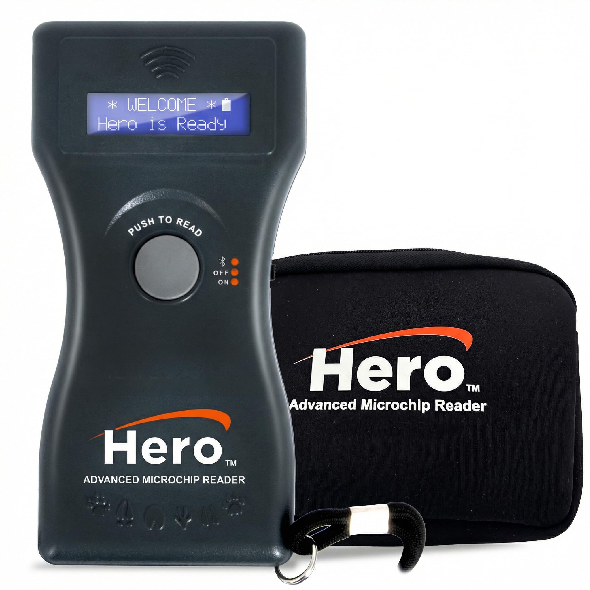 Microchip ID Hero face avant montrant design compact et fonctionnement fiable