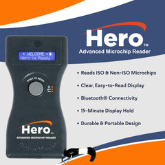 Microchip ID Hero prise en main ergonomique pour scans rapides et confortables