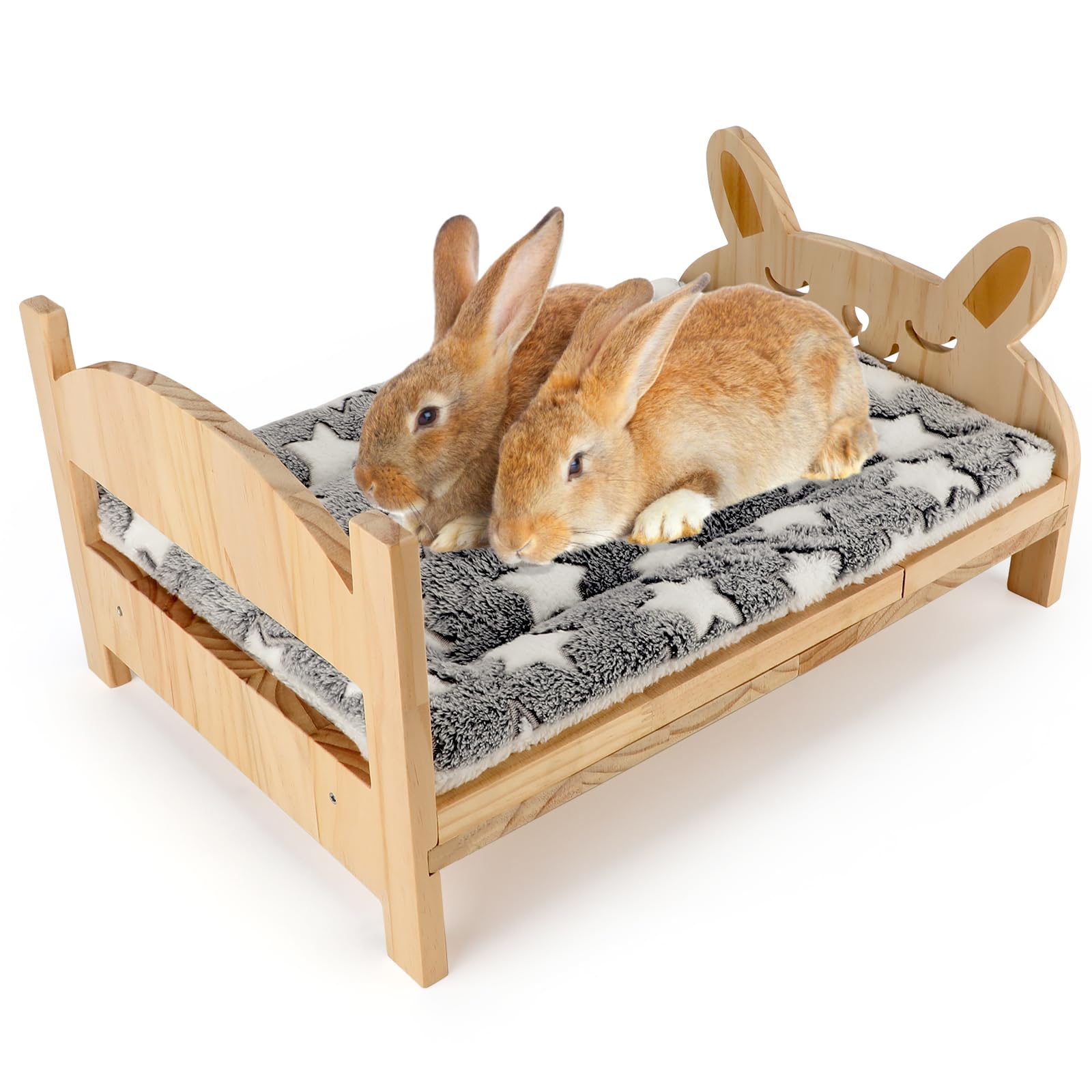 Midollarle lit en bois face montrant design stable et sécurité