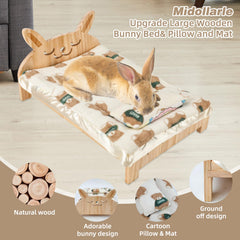 Midollarle coussin décoratif avec motif lapin, confort supplémentaire