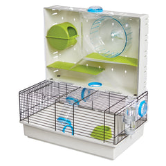 MidWest Homes for Pets face avant montrant espace de jeu et visibilité