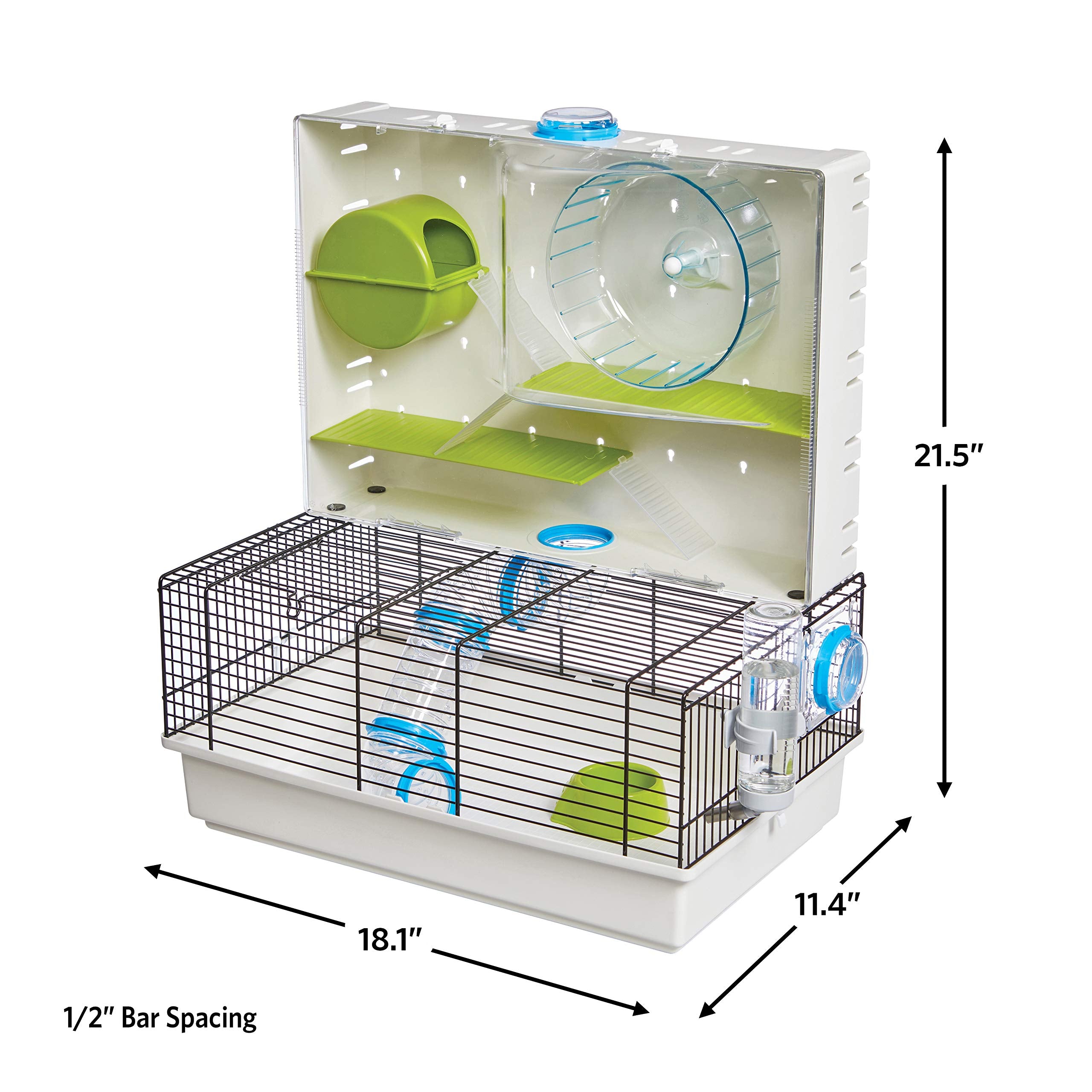 MidWest Homes for Pets vue latérale illustrant structure multi-niveaux pratique