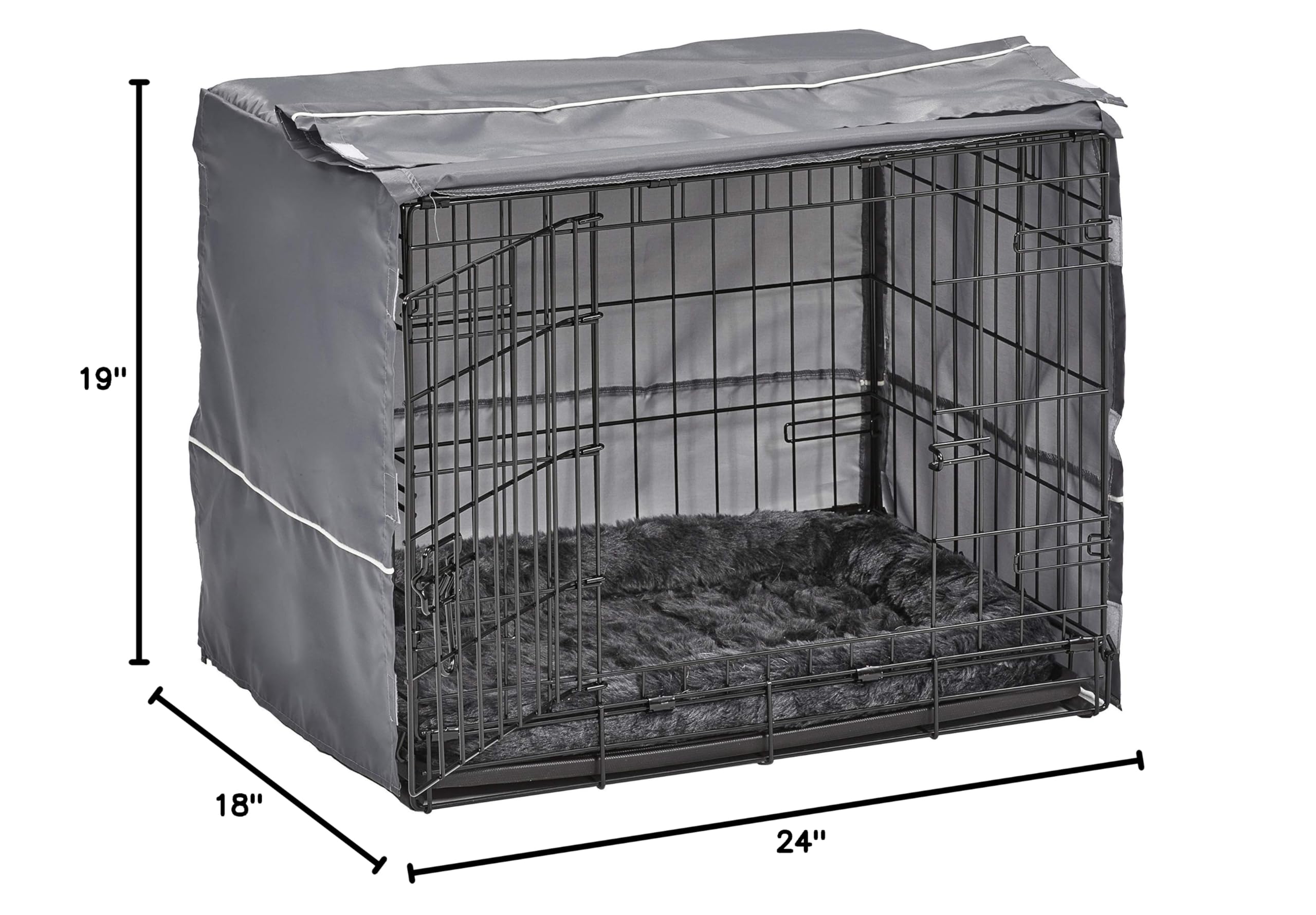 MidWest Homes for Pets kit emballé montrant que tout arrive prêt à installer
