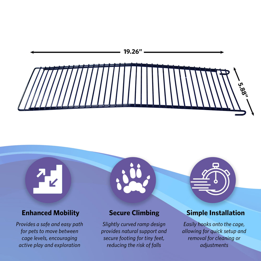 MidWest Homes for Pets échelle installée dans cage montrant accès sûr et confort